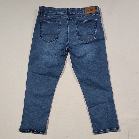 IZOD Saltwater Straight Fit Men's‎ Blue Jeans Size 38 X 29 - Picture 1 of 10